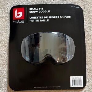 Kids Small Fit Snow Goggles — Black/Silver Lens